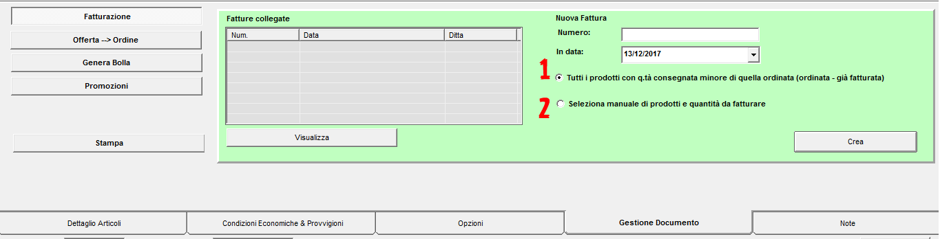 ordini fatture