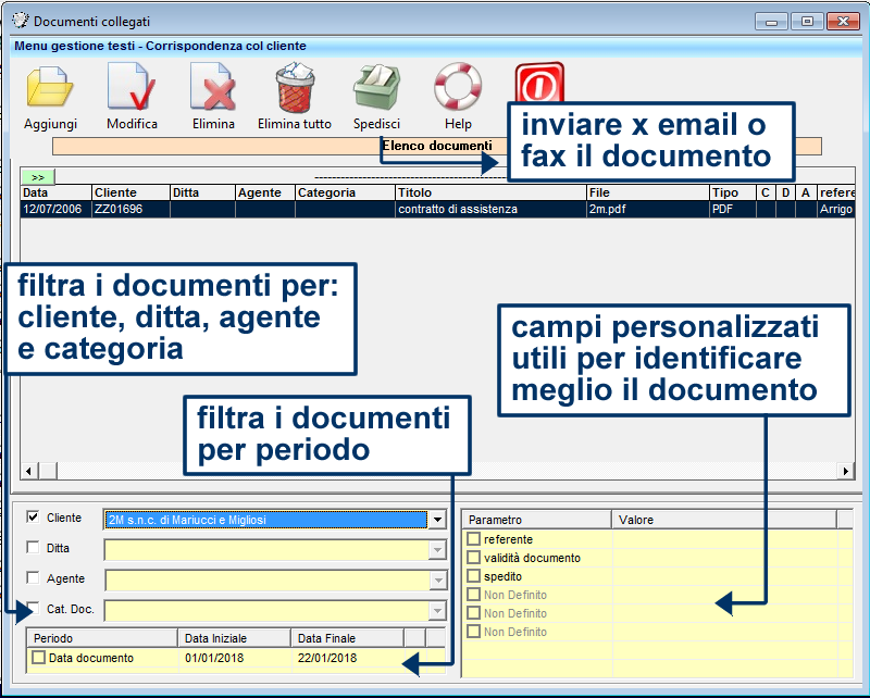 gestione documenti per agenti