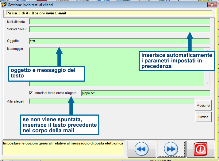 invio email automatico